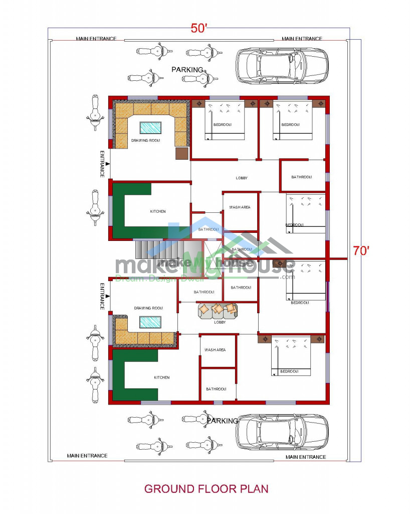 50x70 House Plan