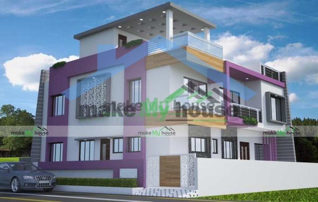 Buy 50x50 House Plan | 50 by 50 Elevation Design | Plot Area Naksha