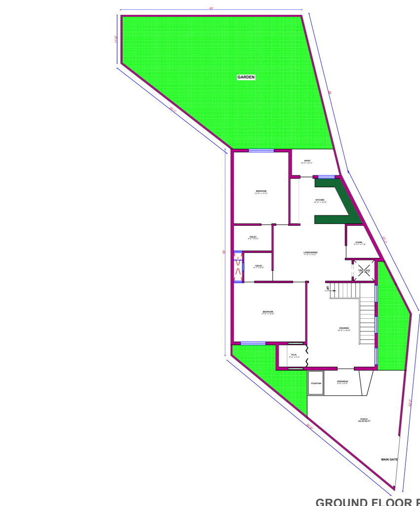 architecture drawing house plan