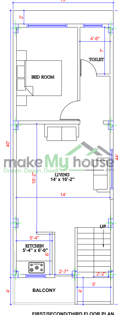 floor plan for residential building 