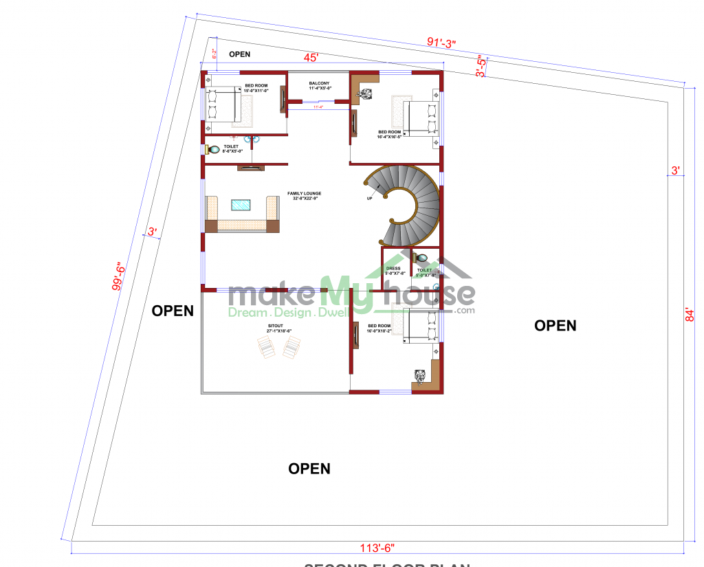 Triplex Floor Plan