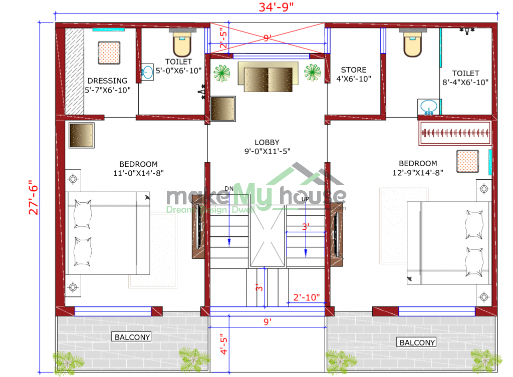 South facing house plan