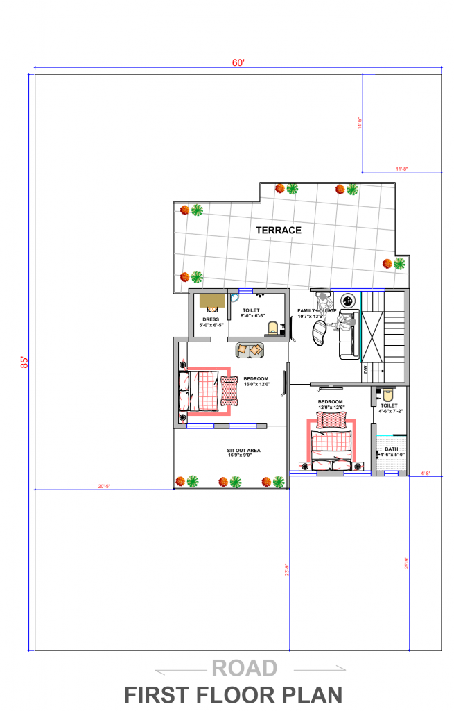 second floor house design