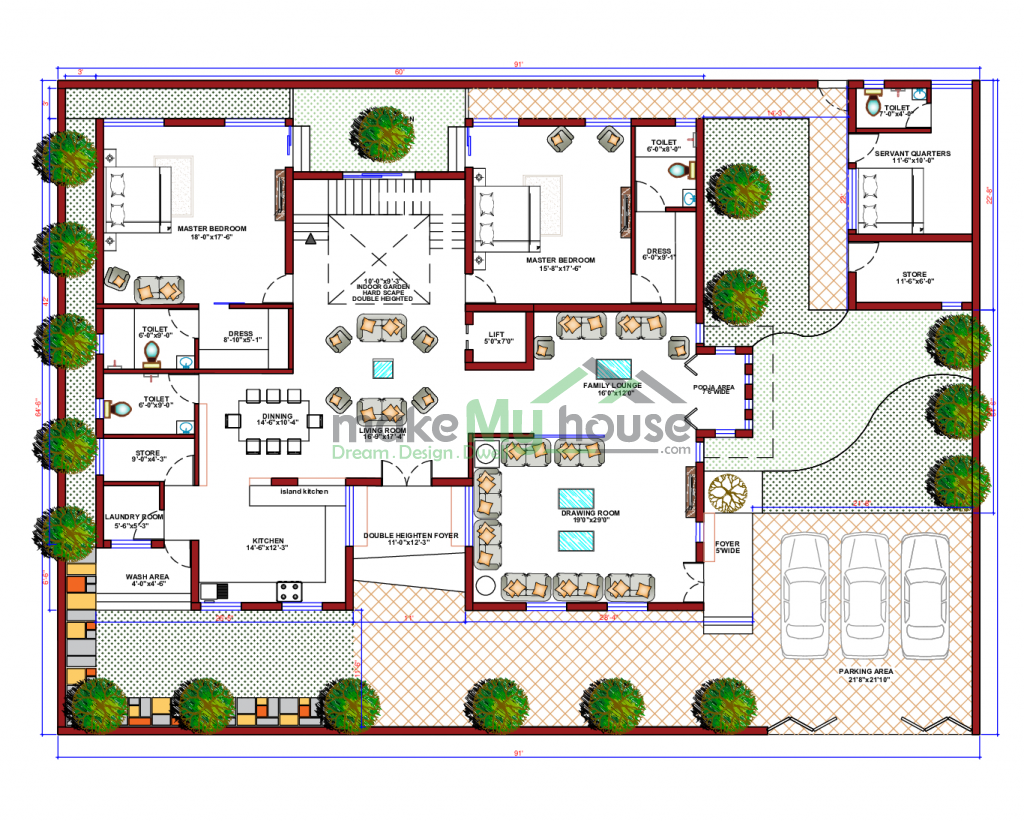 triplex residential house elevation