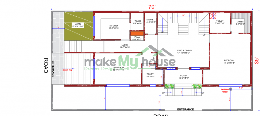 east facing exterior design