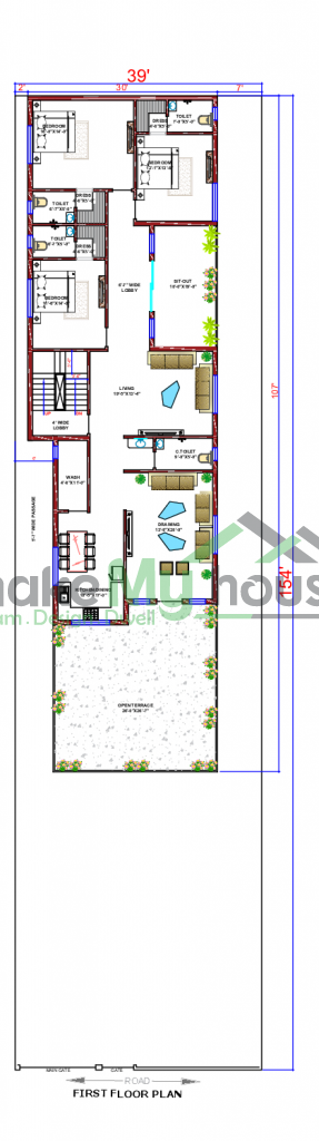 39x154 Floor Plan