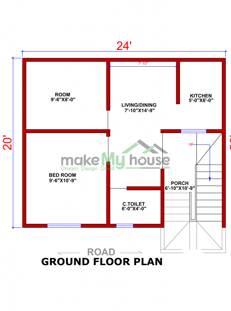 floor plan with lawn