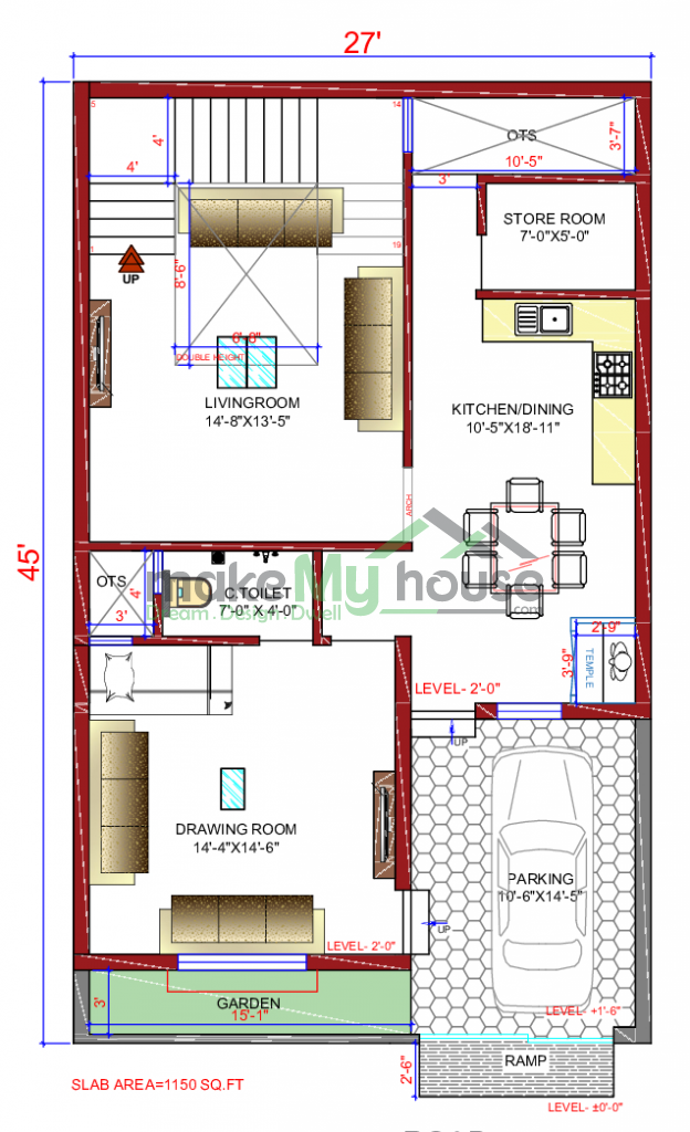 duplex house floor plan