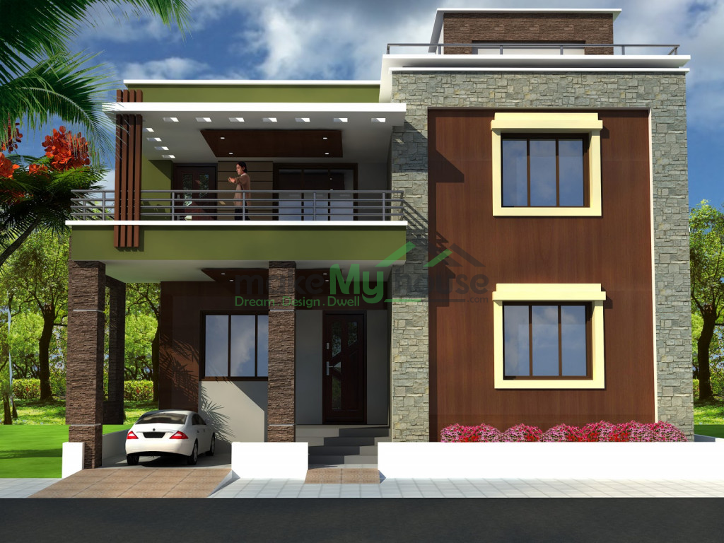 40ft x 50ft Exterior house design