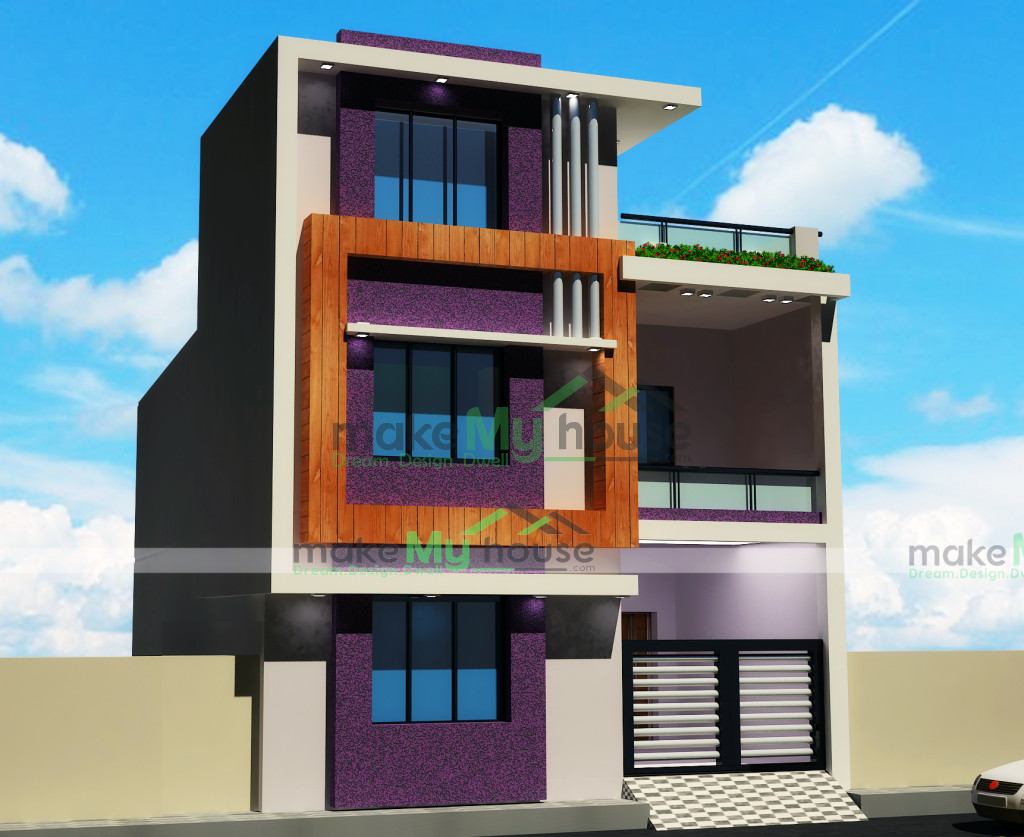 Buy 26x60 House Plan 26 By 60 Front Elevation Design 1560Sqrft Home 