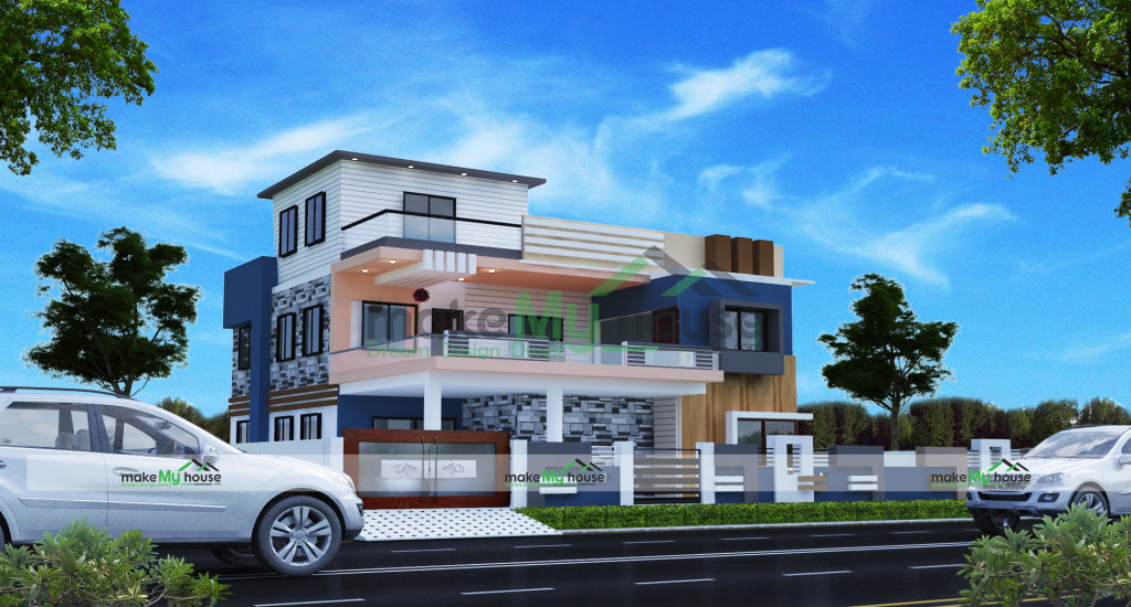 70ft x 100ft Exterior house design