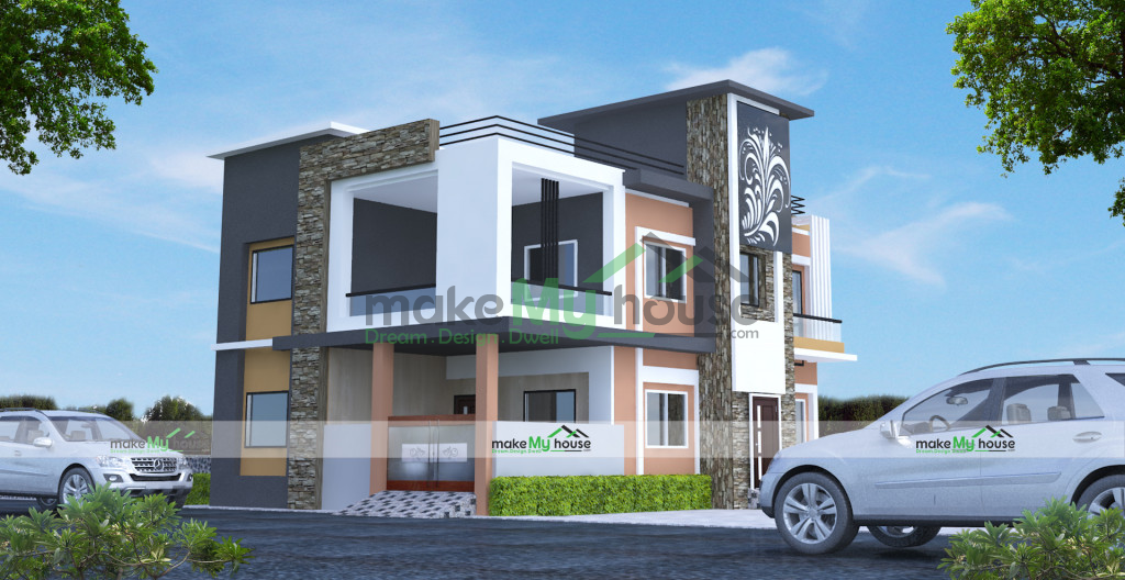 Duplex House Elevation Design