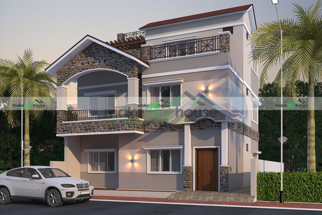 36ft x 83ft House Elevation Design