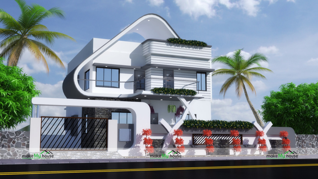 Duplex Exterior house design