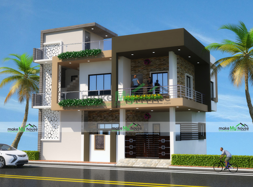 33x27 House plan, 891 SqFt | 4 BHK House Design | 2 Storey Plan