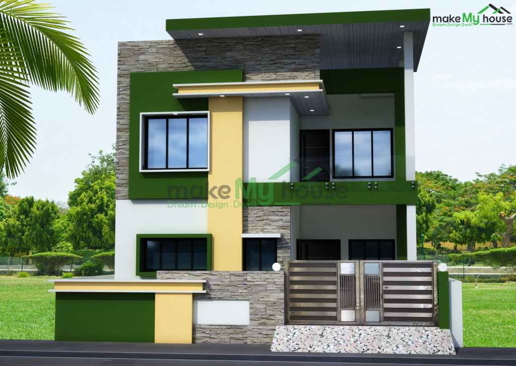 1600Sqft Exterior Elevation Design