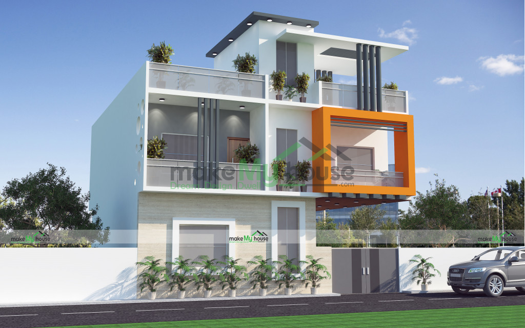 house front side design