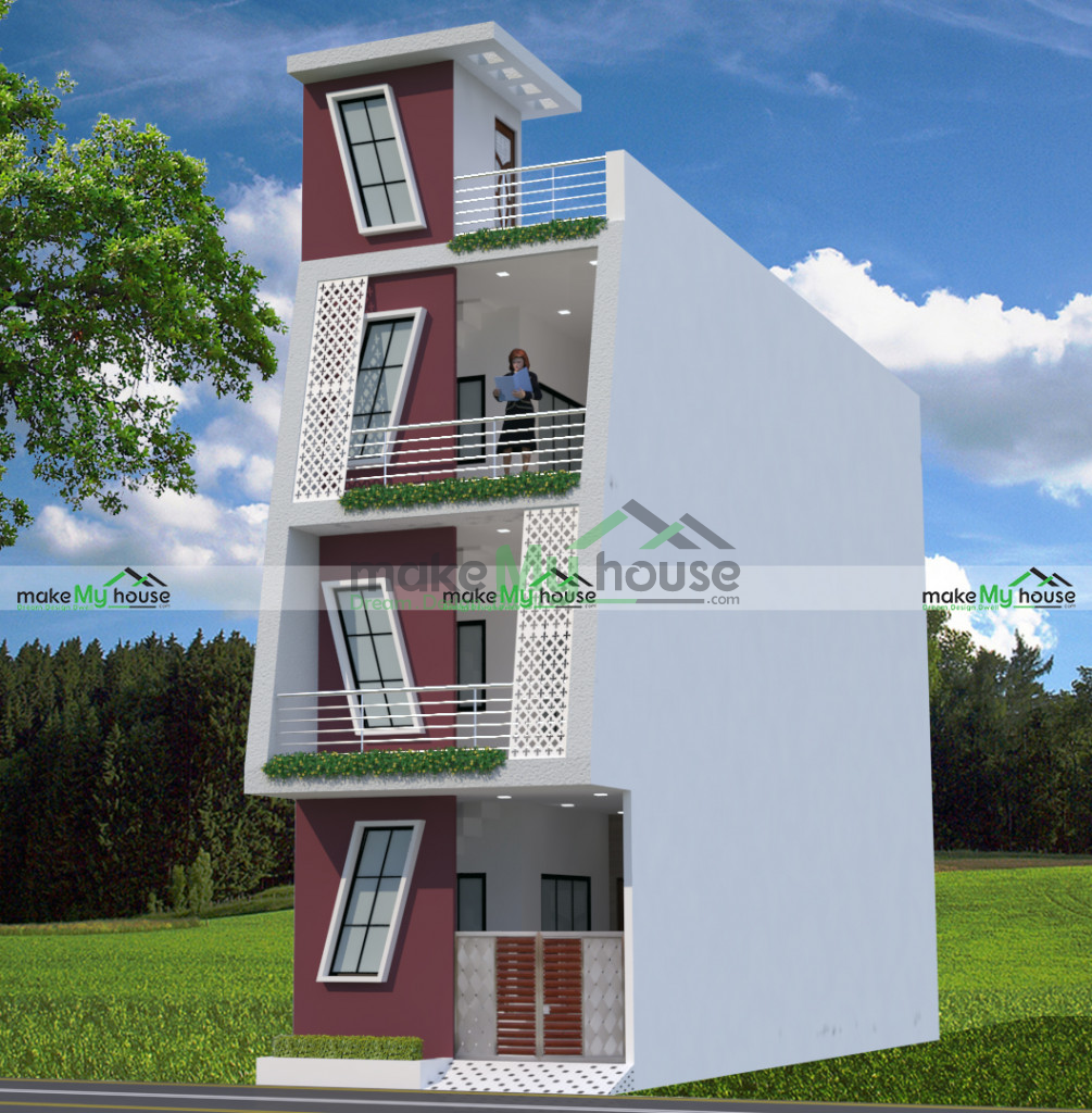 G+2 house design