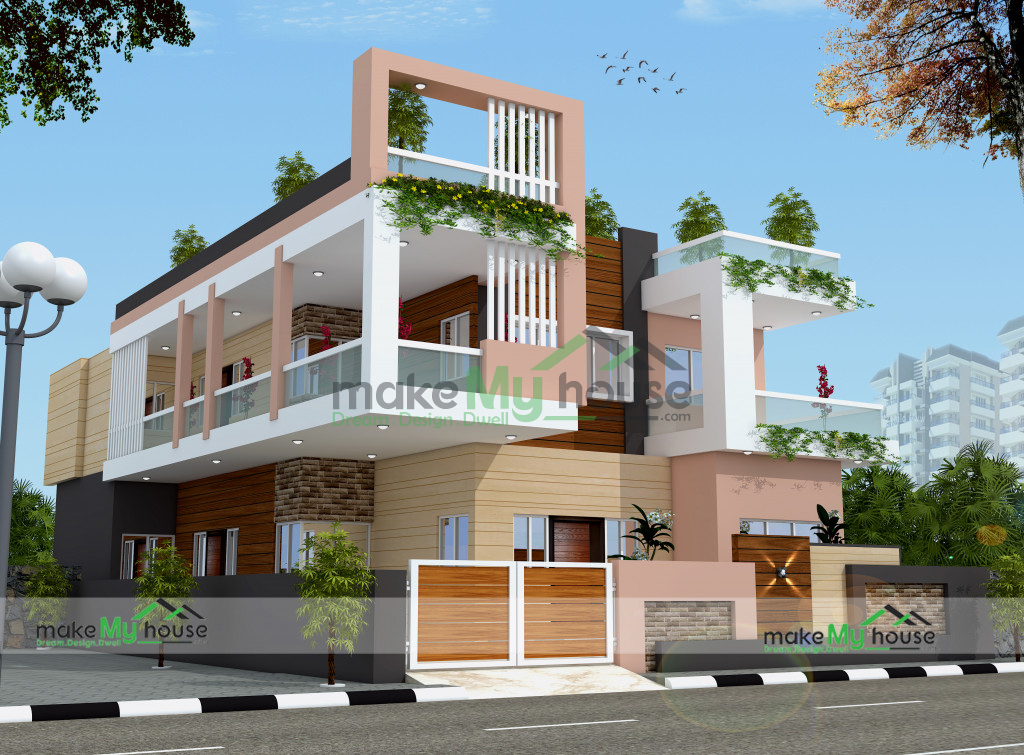 2200Sqft House Elevation Design