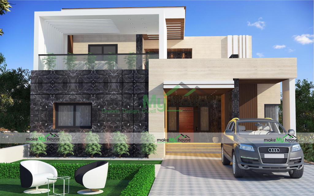 elevation design double floor