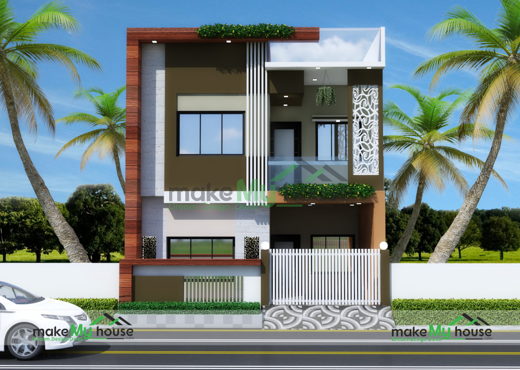 elevation design double floor