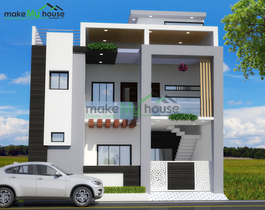 elevation design double floor