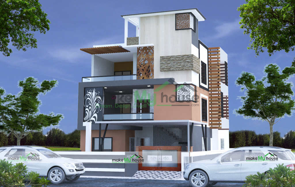 2220Sqft 3D House Design