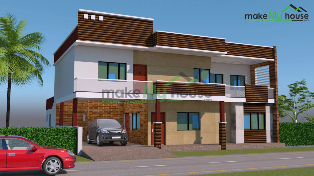 elevation design double floor