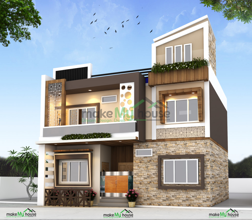 Duplex Exterior house design