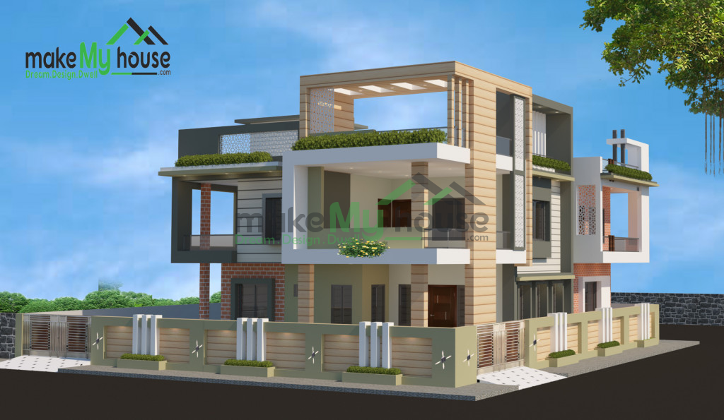 60ft x 60ft Exterior house design