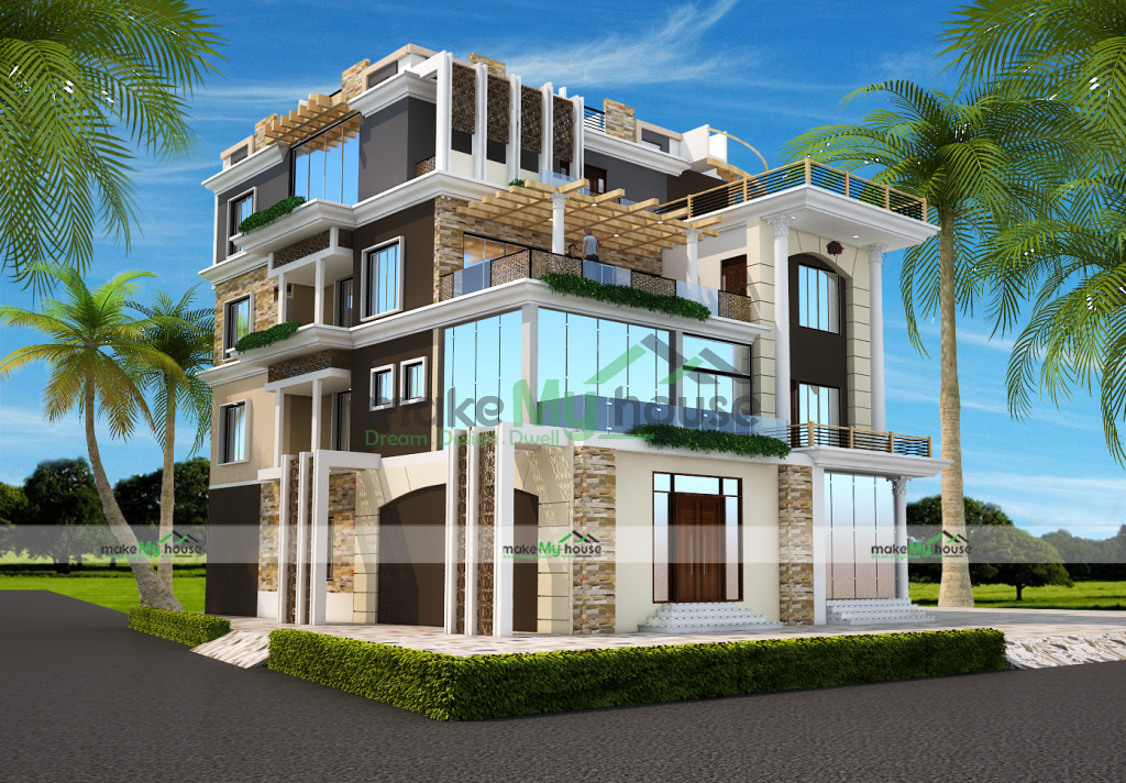 91ft x 99ft Exterior house design