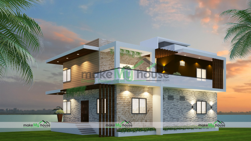 40ft x 52ft House Elevation Design