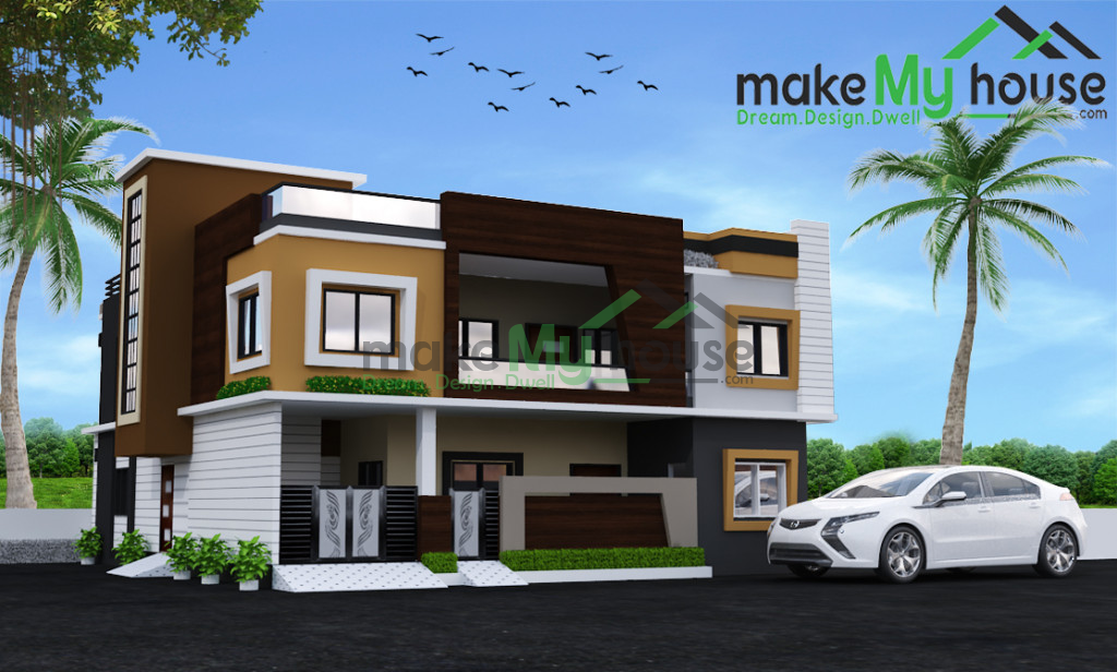 Duplex House Elevation Design