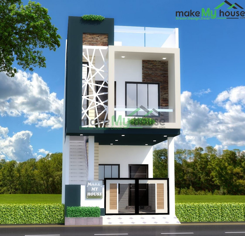 12ft x 50ft Exterior house design