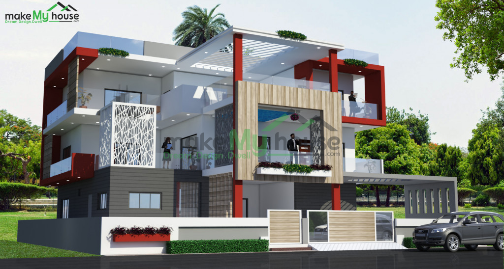 Duplex 3D House Design