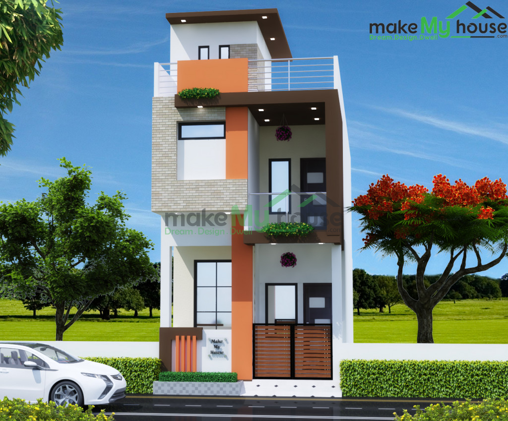 750Sqft Exterior house design