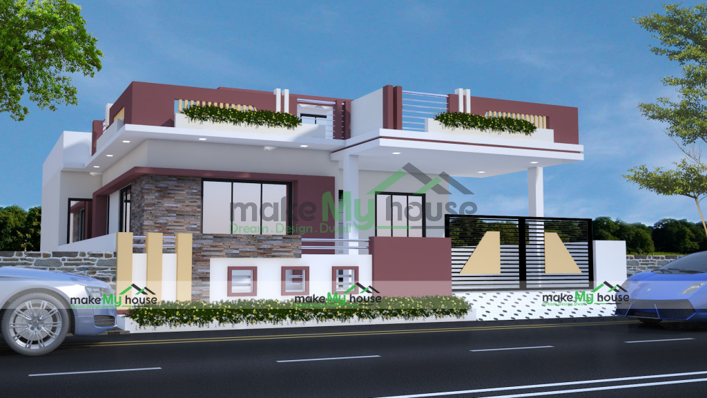 35ft x 60ft Exterior house design