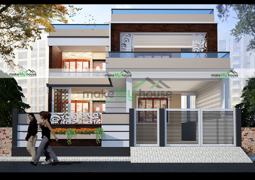 35ft x 70ft Exterior house design