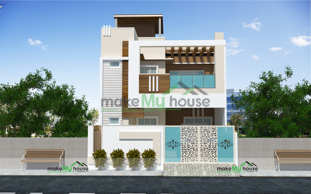 1800Sqft Exterior house design