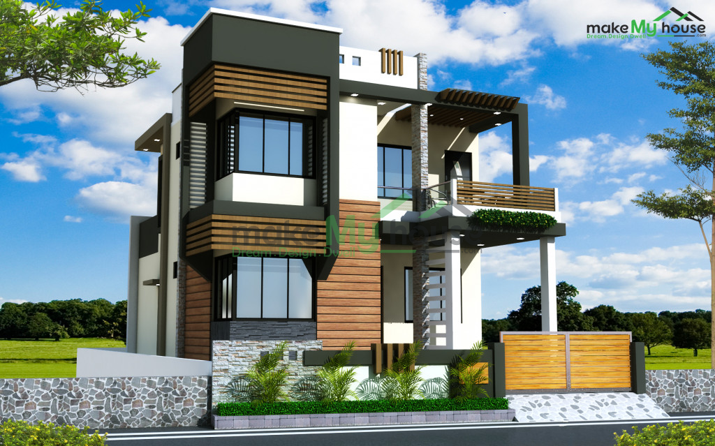 Duplex Exterior Elevation Design