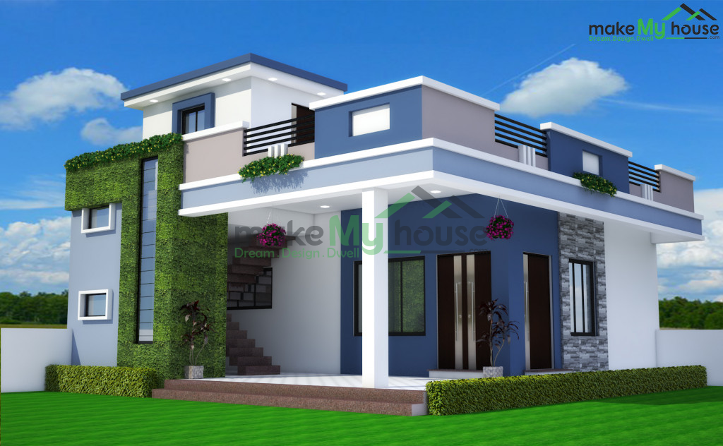 750Sqft Exterior house design