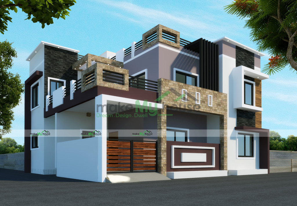 Duplex 3D House Design