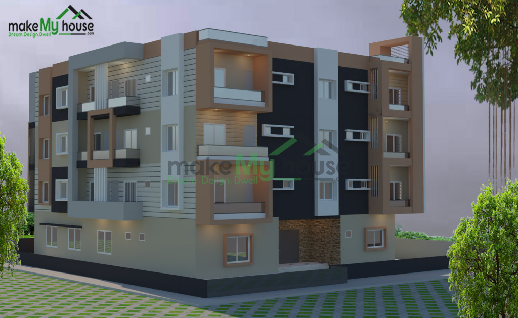 74X76 Multi storey apartment plan 