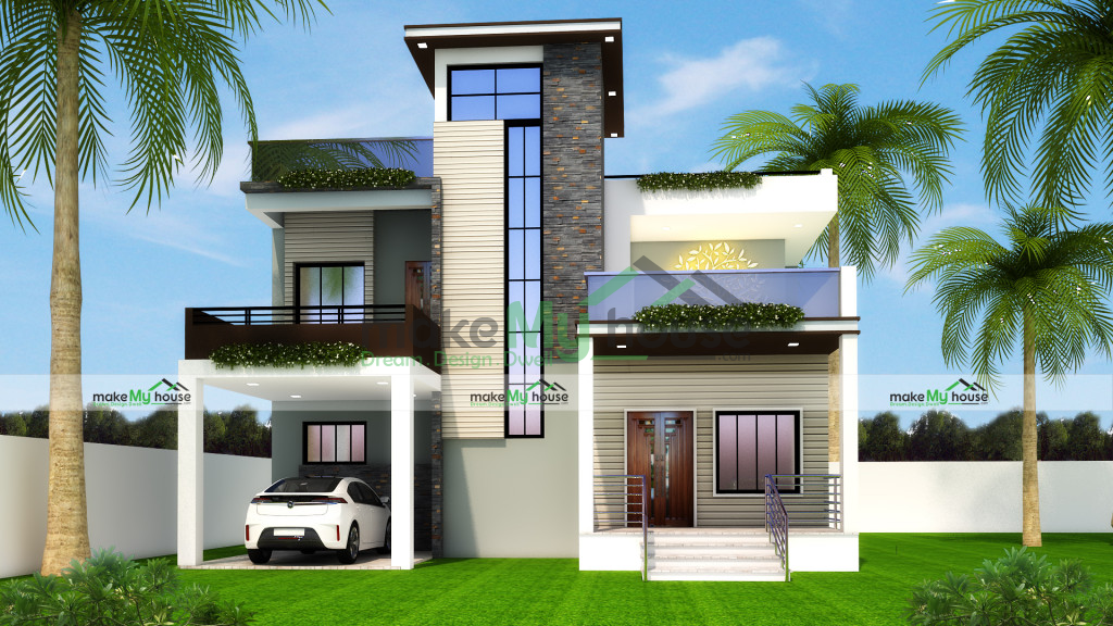 92ft x 76ft Exterior Elevation Design