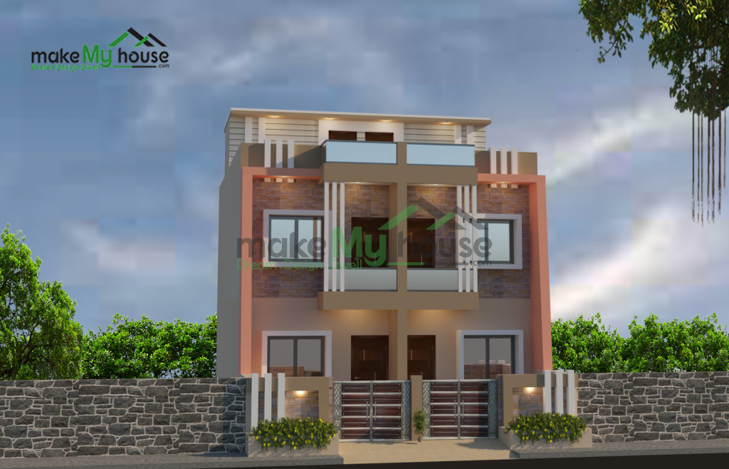 2 BHK House Plan with Balcony