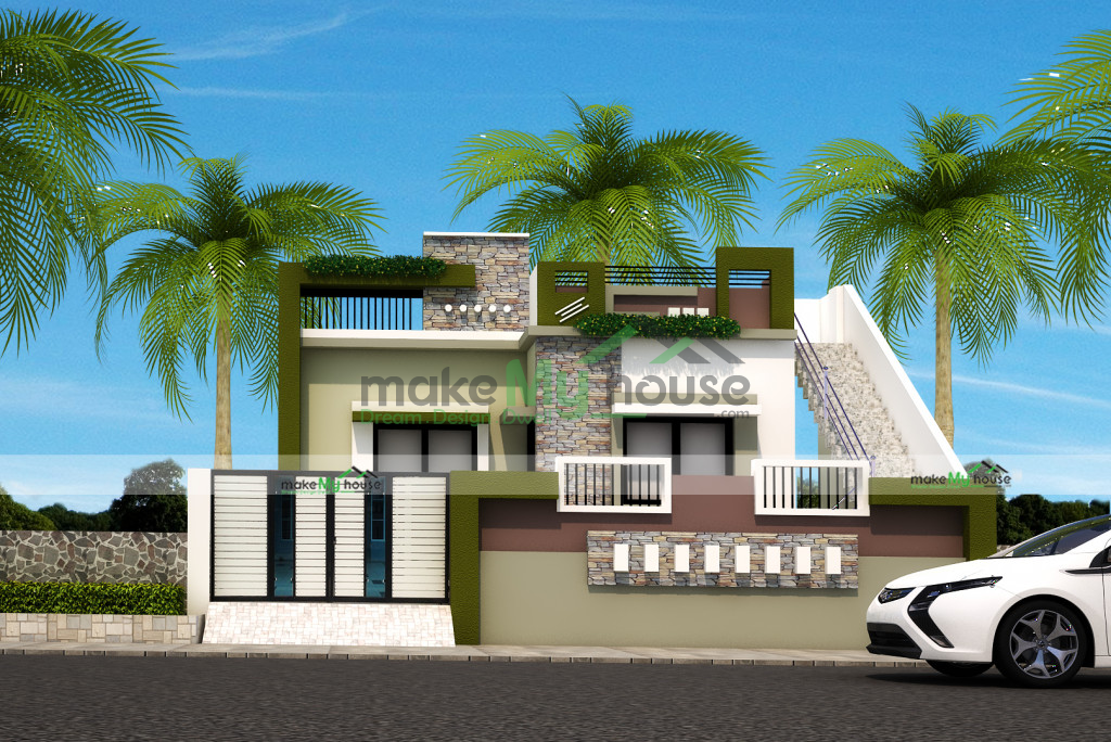 1380Sqft 3D House Design