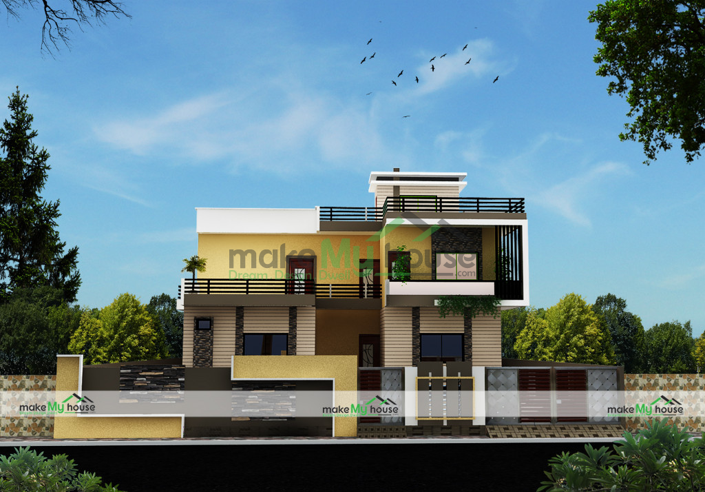 49ft x 108ft Exterior house design