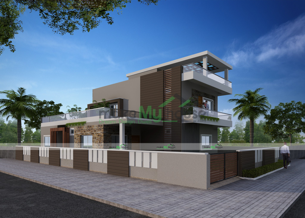 3600Sqft Exterior house design