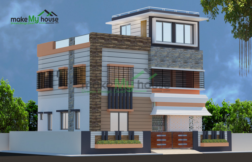 Duplex 3D House Design