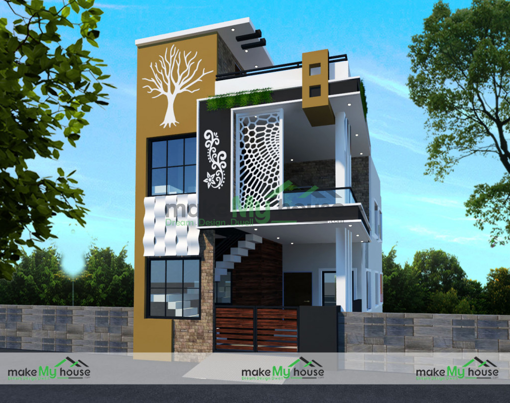 Duplex House Elevation Design